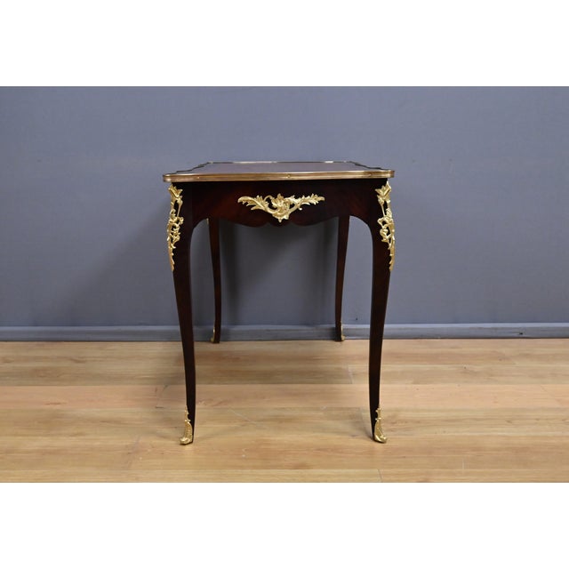 Early 20th Century Louis XV Mahogany Writing Desk For Sale - Image 17 of 18
