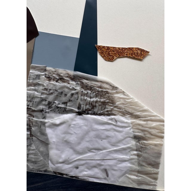 Abstract "Memorabilia 3" Original Mixed-Media Collage on Paper by Zac Woodiel For Sale - Image 3 of 9