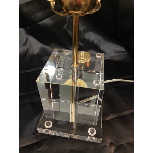 Modern Early 21st Century Victoria Hagan Glass Table Lamp For Sale - Image 3 of 13