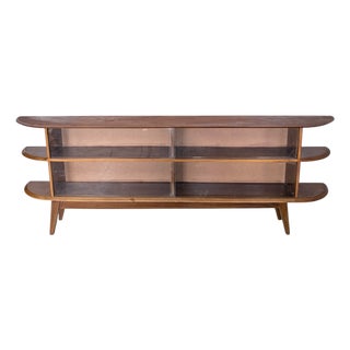 Large Mid-Century Teak Display Cabinet, 1970s For Sale