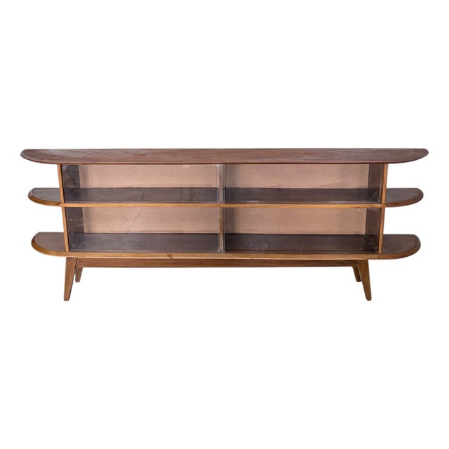 Large Mid-Century Teak Display Cabinet, 1970s For Sale