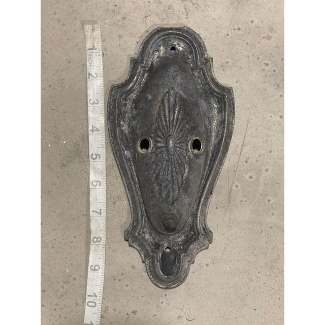 Neoclassical Antique Neoclassical Sconce Plate Part for Double Arm For Sale - Image 3 of 4