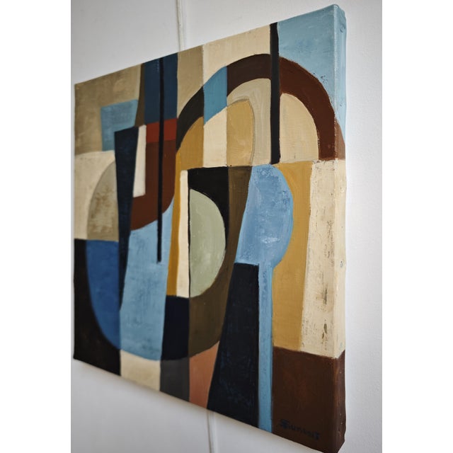 Contemporary Blue Convergence For Sale - Image 3 of 8