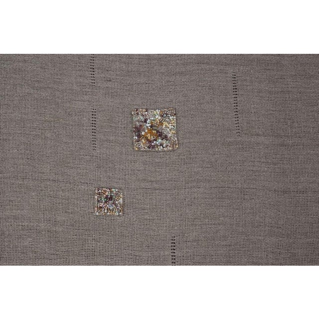 Vintage Linen Coverlet with Beading Chairish