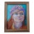 2004 Signed "Girl With a Turban" Portait Painting, Framed For Sale