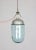 Vintage Industrial Blue Glass and Grey Metal Pendant Lamps, 1950s, Set of 2 For Sale - Image 16 of 16