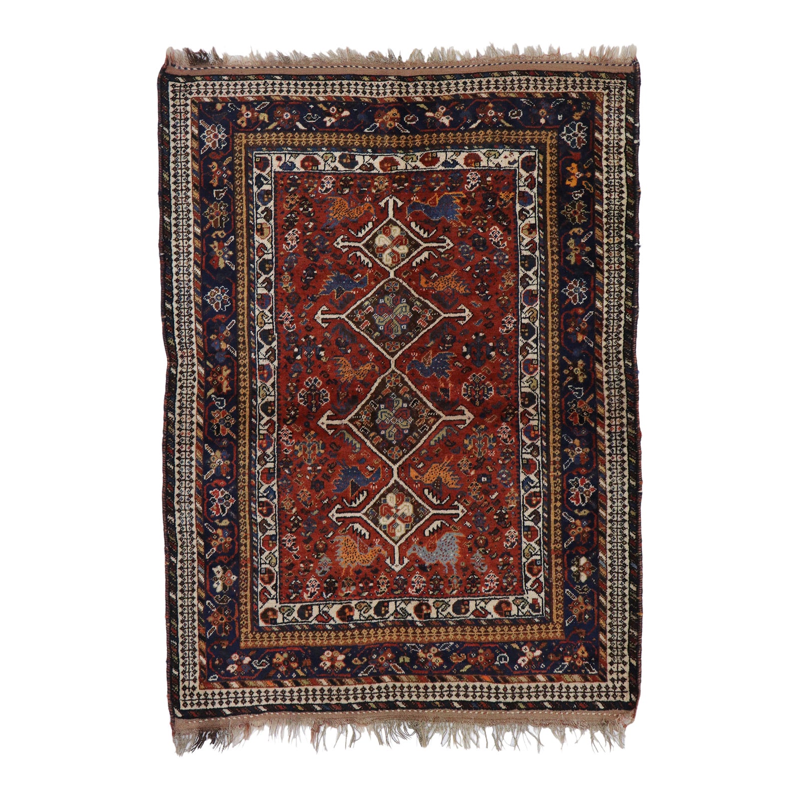 vintage Qasqai Rug カシュガイ　シラーズ1970s vintage Qasqai Rug カシュガイ シラーズ1970s | mro