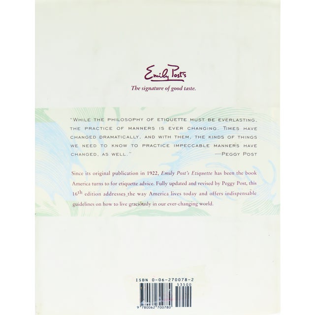 Mid-Century Modern Etiquette Books - 1963 Amy Vanderbilt & 1997 Emily Post For Sale - Image 3 of 7