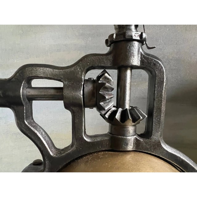 French Provincial .Peugeot Freres Cast Iron Coffee Grinder , 1880's For Sale - Image 3 of 10