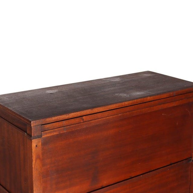 Arts & Crafts Macey Satinwood Banded Mahogany Barrister Bookcase C1920 For Sale - Image 13 of 16