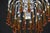1970s The Amber Crown, Murano Chandelier Amber and Crystal Drops For Sale - Image 11 of 13