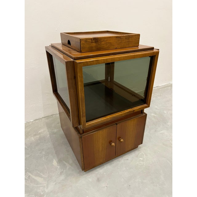 The bar cabinet is in overall very good preserved conditions, minor signs of wear consistent with age and use. This piece...