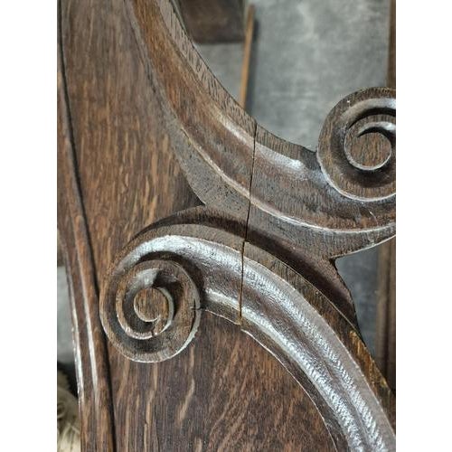 Louis XV Style Cabinet in Carved Oak For Sale - Image 9 of 12