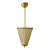 1950s Brass and Silk Pendant For Sale