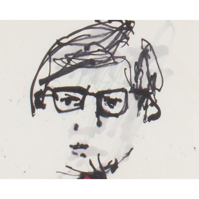 1950s 1960s Marker Drawing by James L. Bruch For Sale - Image 5 of 7