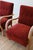 Wood Upholstered Czech Art Deco Armchairs, a Pair For Sale - Image 7 of 9