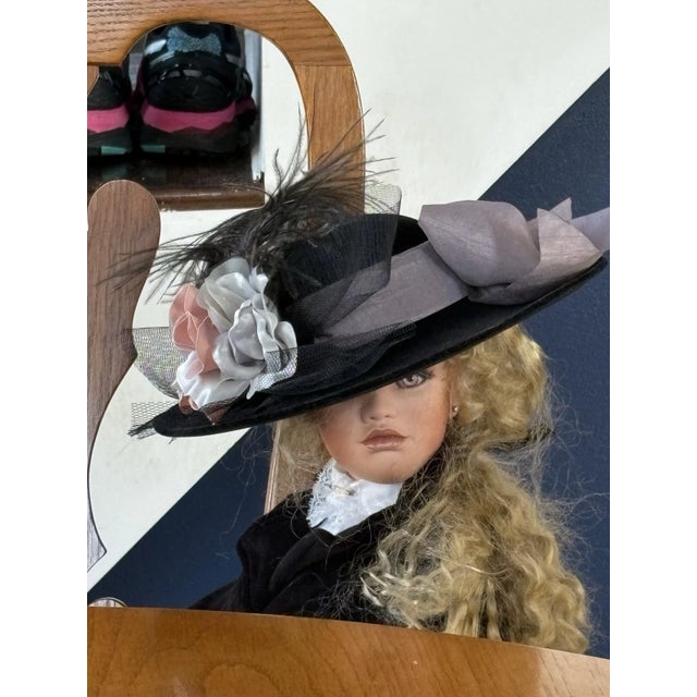 Ceramic 1998 Jan McLean “Patricia” 30" Porcelain Doll, Signed No. 452/1000 For Sale - Image 7 of 13