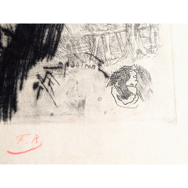 Félicien Rops, Fantoche, 1874, Drypoint Etching For Sale - Image 3 of 9