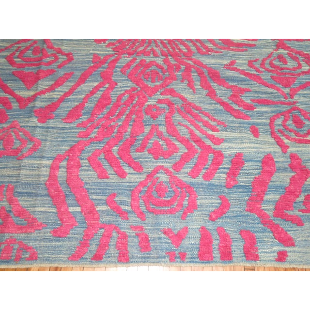 Vintage Turkish Raised Pile Rug - 8'6" x 10' For Sale - Image 4 of 7