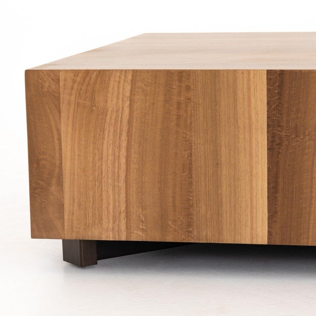 Wood Four Hands Hudson Square Coffee Table - Natural Yukas Resin For Sale - Image 7 of 8