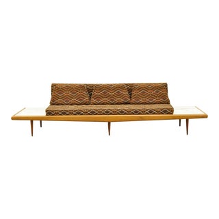 Mid Century Modern Long Gondola Daybed Sofa For Sale