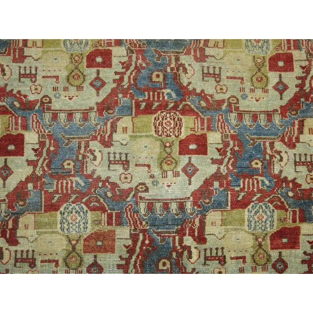 Textile Zabihi Collection Malayer Senneh Persian Rug For Sale - Image 7 of 9