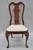 Vintage Queen Anne Style Crotch Mahogany Dining Room Side Chairs - A Pair For Sale - Image 12 of 12
