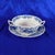 This is a set of six Ridgway flat cream soup bowls with six underplates in the Windsor Blue pattern from 1976. The set is...
