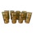 1960s Culver Green & Gold Highball Glasses- Set of 8 For Sale