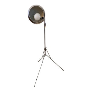 1950s Sonneman Style Eyeball, Tripod Floor Lamp in Chrome For Sale