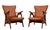 Mid-Century Modern Teak and Faux Leather Lounge Chairs, Holland, 1960s, Set of 2 For Sale - Image 3 of 11