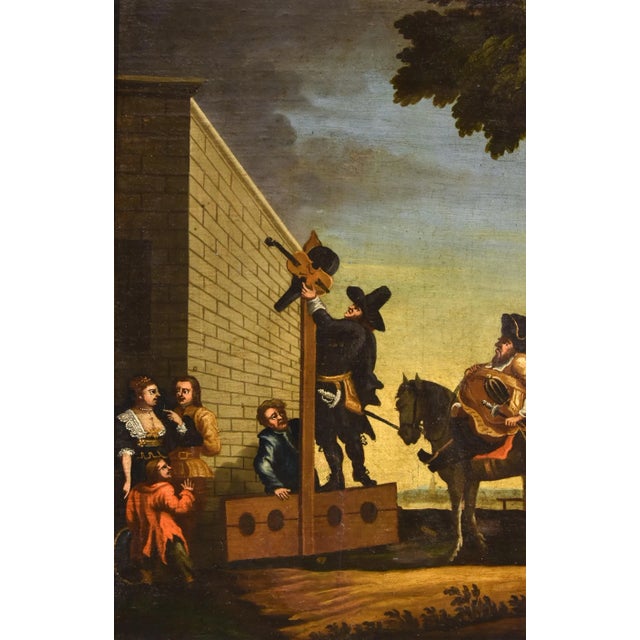 Samuel Butler Hogarth, Hudibras Triomphante, 1700s, Oil on Canvas For Sale - Image 7 of 13