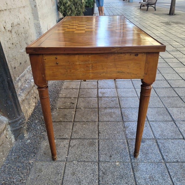 Louis XVI French Backgammon Tric Trac Game Table, 1800 For Sale - Image 15 of 18