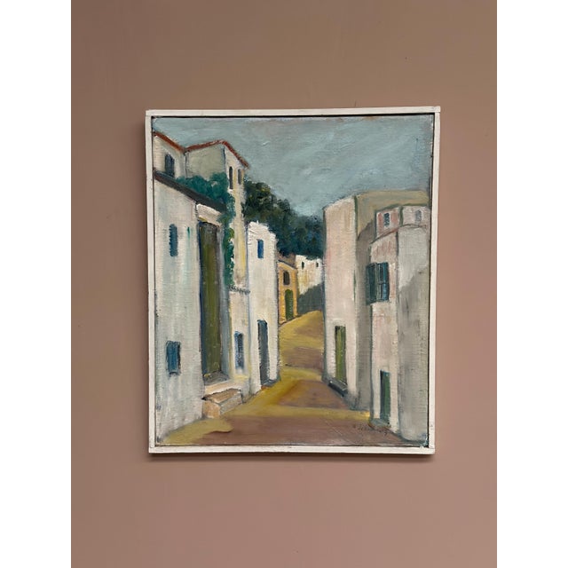 Arne Schultzberg, Street Scene, 1950s, Oil Painting on Canvas, Framed For Sale - Image 9 of 15