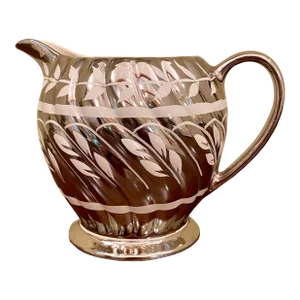 Vintage English Sadler China Silver Lustreware Pitcher