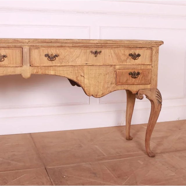 Bleached Walnut Dresser Base For Sale - Image 4 of 10