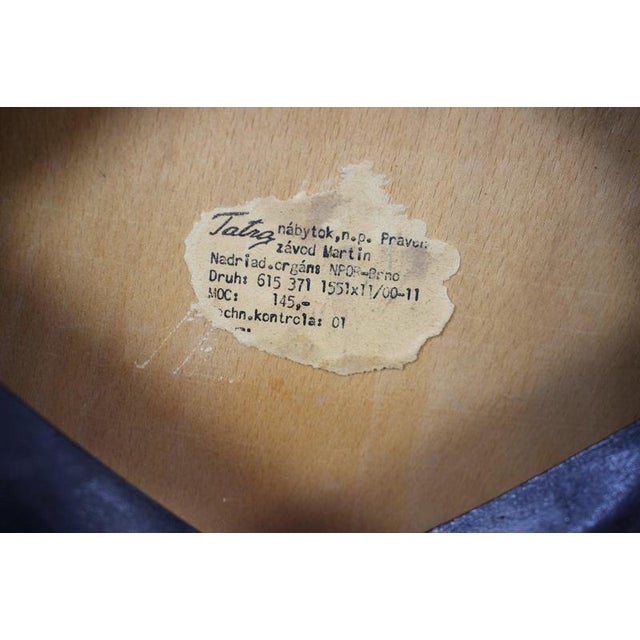 Wood Vintage Adjustable Piano Stool by Tatra Furniture, Czechoslovakia, 1960 For Sale - Image 7 of 8