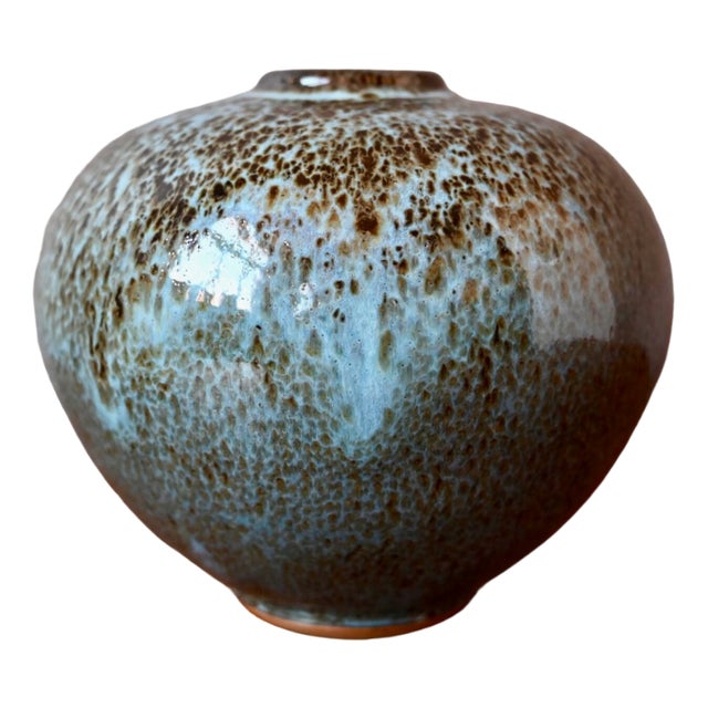 Ball Vase by Denis Bouniard for Atelier Des Cendres, 1980s For Sale