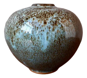 Ball Vase by Denis Bouniard for Atelier Des Cendres, 1980s