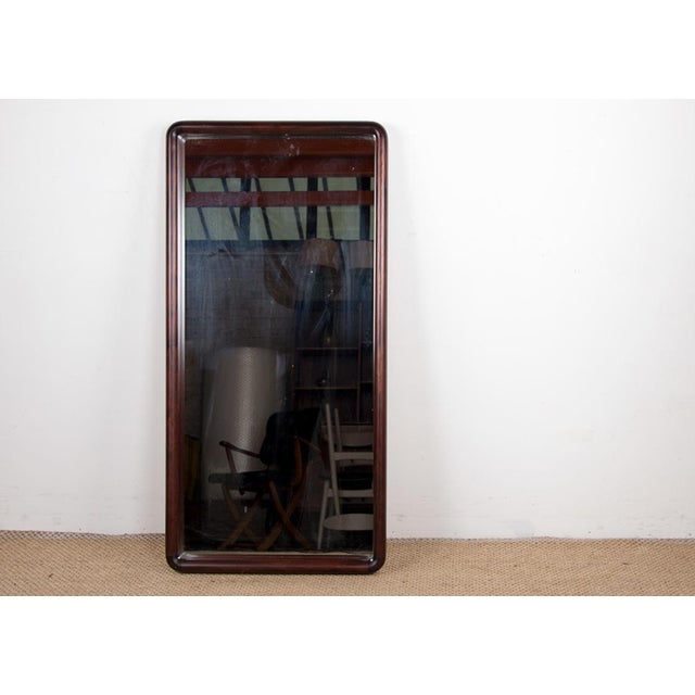 Aksel Kjersgaard Large Danish Model 206 Mirror in Glass & Rosewood by Aksel Kjersgaard, 1980s For Sale - Image 4 of 12