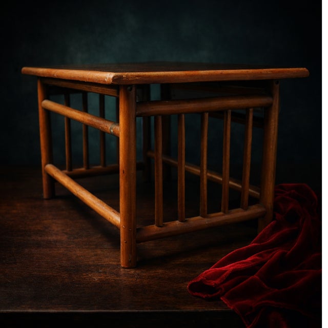 Mid-Century Modern Mid-Century Danish Modern Teak Slatted Coffee Table or Bench For Sale - Image 3 of 3