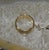 Late 20th Century Vintage Wide 14k Yellow Gold Textured Band Ring Ladies Jewelry Sz 6.25 For Sale - Image 5 of 10