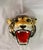 Mid-Century Modern Vintage Hand Painted Tiger Head Wall Sculpture For Sale - Image 3 of 10