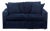 Room and Board York Navy Blue Loveseat - Modern and Comfortable For Sale