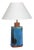 Enamelled Metal Table Lamp, 1950s For Sale