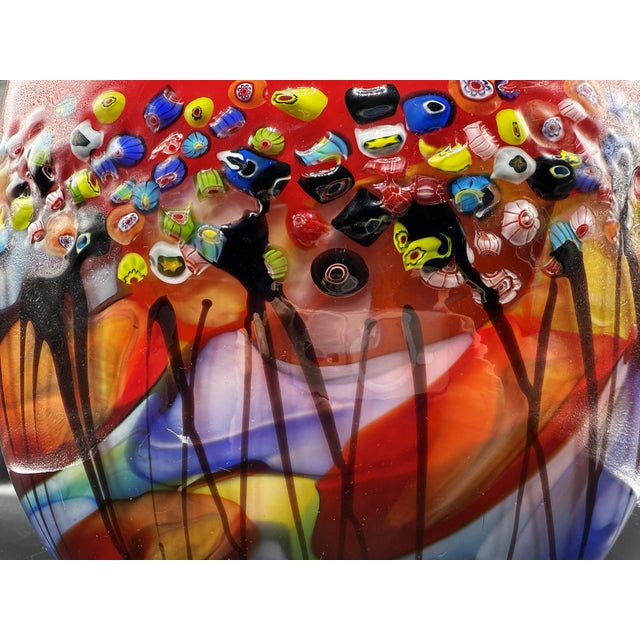 Murano Murrina Vase, 1980s For Sale - Image 10 of 17