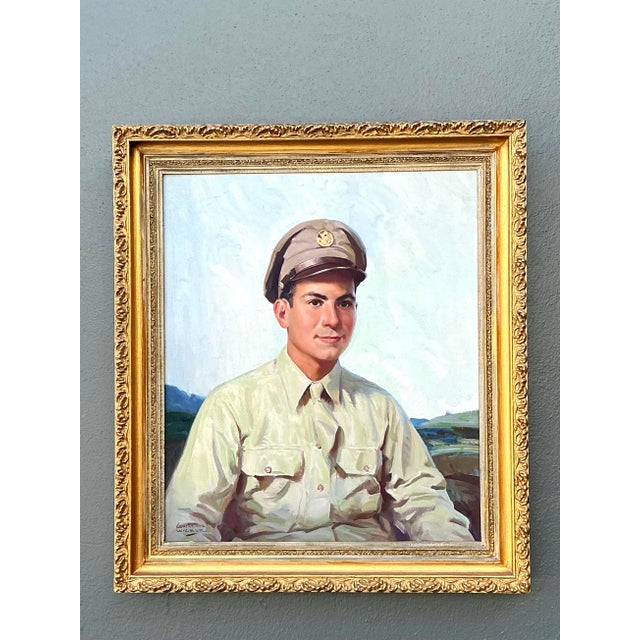 Vintage Original Portrait of Man in Uniform For Sale - Image 10 of 12