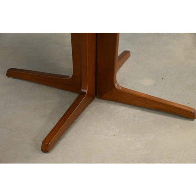 1960s Refinished 86” Danish Modern Teak Dining Table by BPS For Sale - Image 11 of 12