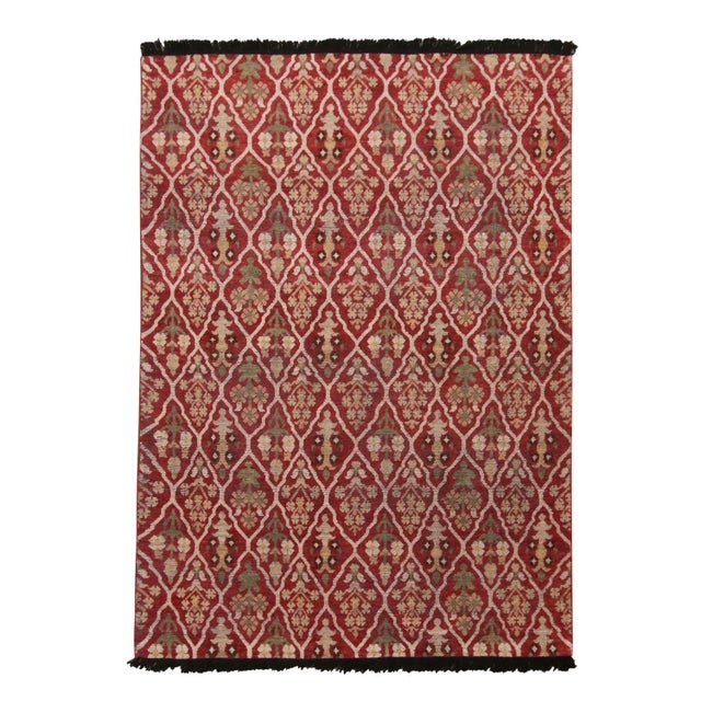 Transitional Rug & Kilim Classic Style Rug in Red and Beige Floral Pattern, 3x12 For Sale - Image 3 of 3