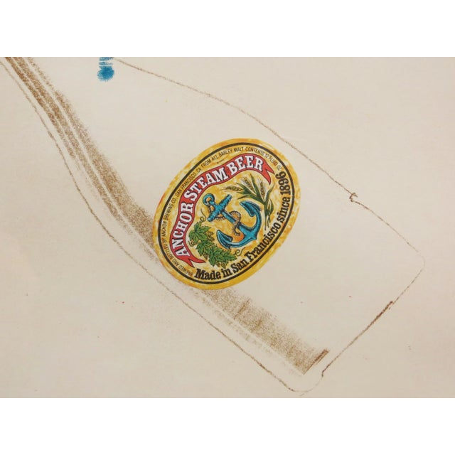 Paper Tom Marioni "Finger Print" Signed and Numbered Color Etching For Sale - Image 7 of 11
